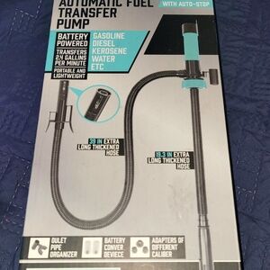 Automatic Fuel Transfer Pump with Auto-Stop - Black and Blue